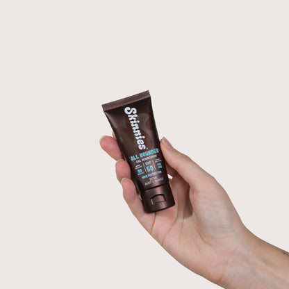 Skinnies All Rounder SPF50 35ml in hand