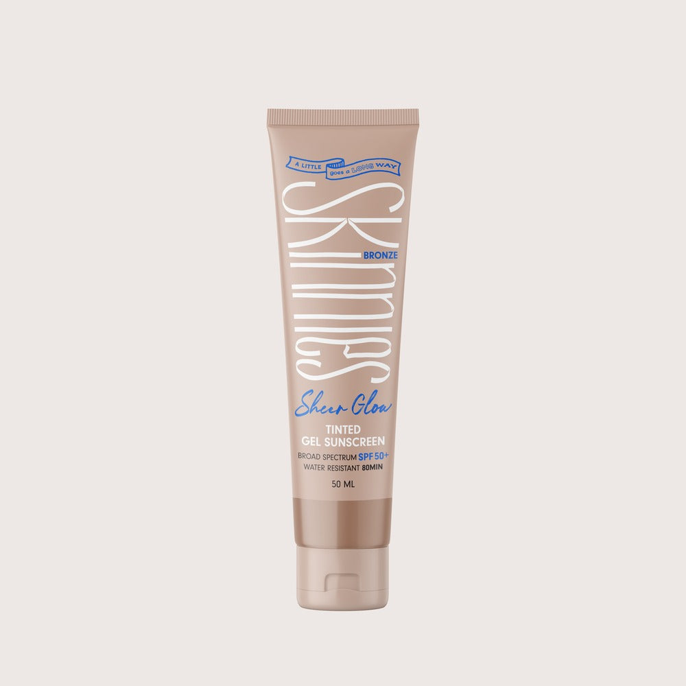 Skinnies Sheer Glow Tinted Gel Sunscreen SPF50+ Bronze